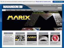 Tablet Screenshot of commercial.marangoni.com
